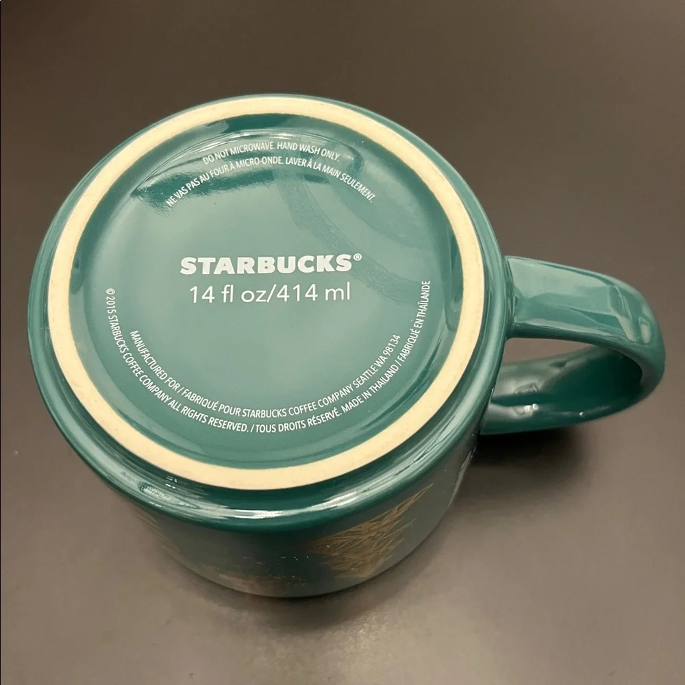 Starbucks 14 oz 2015 Christmas Tree Holiday Mug